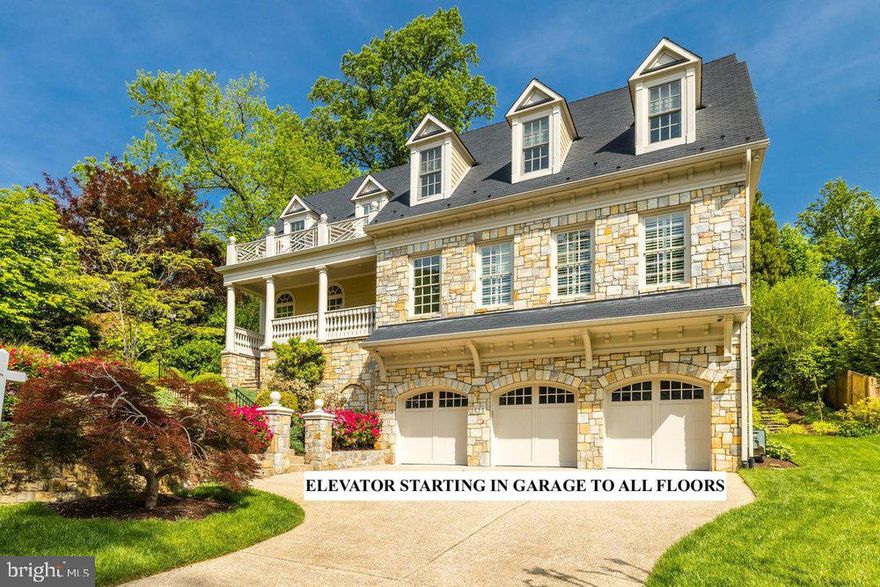 Elegantly sited on a rare and beautiful .42 acre lot in the heart of Country Club Hills, this home’s prominent approach and pristine landscaping set a tone of elegance. Originally built by George Sagatov, known for quality and classic styling, this home features an elevator to all three finished levels of 5775+/- square feet. A 3 car garage (also accessible by elevator), lovely front porch, front balcony, and rear covered patio with fireplace round out the exterior.

Gorgeous millwork, arched entryways, 10' ceilings and hardwoods throughout evoke a sense of traditional elegance, and the formal foyer is centered between a formal living room and a banquet-sized dining room. The living room with its classic fireplace and arched window opens to a large library with beautiful natural light and built-in shelving. The comfortably sized family room and handsome fireplace are central to the floor plan, open to both the breakfast room and the bright kitchen. The kitchen is generously equipped with custom cabinetry, and Sub Zero and Wolf appliances. Access to the beautiful rear patios is either from French doors in the family room or the kitchen.

The second level provides an expansive primary suite that offers a sitting room, and luxury ensuite bathroom, with two generous walk-in-closets, a perfect space for private retreat. Hardwoods, ensuite bathrooms and generous closets are provided in all three secondary bedrooms. A laundry room with window completes this level. 

The private backyard retreat features and outdoor fireplace and covered patio, landscape lighting, fabulous professional landscaping, irrigation, and outdoor entertaining areas. 

The daylight with walk-up lower level adds the final touch to the amenities, with a wine cellar, fifth bedroom and bath, second powder, large rec room with fireplace and wet bar, ample storage and access to the three car garage completes this level, and both the lower level and the garage are accessible by the elevator as well.