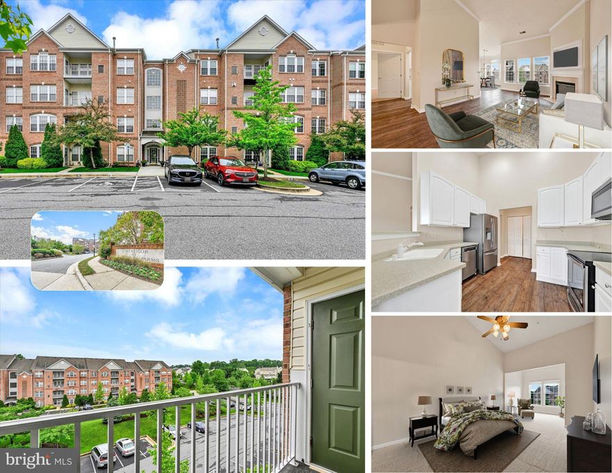 Penthouse-Level Perfection at The Windsor!   Freshly painted, professionally cleaned, and topped off with brand-new carpet—this sunlit, top-floor condo is move-in ready and waiting to welcome its next proud owner.

Located in the coveted Windsor at Perry Hall Farms, this 2-bedroom, 2-bath penthouse unit features soaring vaulted ceilings and a cozy gas fireplace that anchors the open-concept living space. Creamy taupe walls and detailed crown molding provide timeless elegance, while rich LVP flooring throughout the main areas adds warmth and durability.

The kitchen is designed with both style and function in mind—offering 42” white cabinetry, Corian countertops with dual sinks, and stainless steel appliances (2019). Whether you're whipping up dinner or hosting guests, this space delivers.

The expansive primary suite is a private retreat with its own sitting room—ideal for a reading nook or home office—plus a generous walk-in closet and an updated en-suite bath with double sinks and a modern walk-in shower.

Major updates include: Brand new energy-efficient windows (2024) - New HVAC system (2024) - Water heater (2016) - Custom blinds (2019) Full-size washer/dryer (2019) - Stainless steel appliances (2019) - Fresh Paint (2025) - Carpet (2025)

Located in a secure, elevator-access building, The Windsor offers a low-maintenance lifestyle with proximity to everything—shops, restaurants, parks, and all that Perry Hall has to offer.

Come see why top-floor living at The Windsor is in a class of its own. Schedule your showing today!
**PARKING SPACE 356, RIGHT IN FRONT OF THE BUILDING