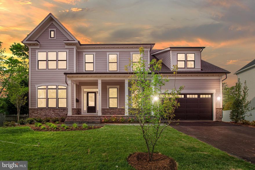 NEW CONSTRUCTION - IMMEDIATE DELIVERY!!! 7,000 finished square foot Custom Home. Compare Price per Square Foot with other McLean New Construction!  Best in Business 10 Year New Home Warranty! Energy Efficient 2”X6” Exterior Walls. This floor plan has been expanded to 7 (5 Upstairs) Bedrooms with 2 as Dual Use BR/Office and 6.5 Baths. 3-car sized 29 foot deep Oversized Garage wired for charging an Electric Car.  The garage opens to the mudroom with beautiful handcrafted built-ins. The main level offers 10-foot ceilings with GE Café appliances and additional stacked glass cabinets with puck lighting. Between the Kitchen and the Dining Room, utilize the large butler pantry, great when hosting. This home also hosts a spacious guest suite with a full bath, with glass shower doors. This room can double and serve as your main level BR suite and/or Office. The family room offers a stone to ceiling fireplace with access to a peaceful deck and backyard. One of the most popular features of this award-winning floor plan is the extended Island. Seating, and extra storage cabinets were designed to live well, and be your everyday space. Horizontal stair rails give a modern feel, however the open concept and streamline design live perfectly. The Second level offers 5 true second level bedroom rooms. Each bedroom room has access to a bath, where the front rooms share a large buddy bath. The other bedrooms have on-suites and closet space. The large "extra" BR over the garage can double as an Office.  A whole house fan runs quietly in the background offering you fresh and clean air quality. The laundry room is complete with a large window, countertop space and a sink for your laundry needs. The owner’s suite has a 5-piece bath with a separate soaking tub, his and hers vanities with storage, and an oversized shower accessorized with additional shower heads for relaxing at the end of day. The large owner suite also offers a sitting room, tray ceiling, and a large walk-in closet. The Basement is fully finished with a media room, exercise room, bedroom room, full bath and recreation room with stairs up to the rear yard. This Evergreene Home comes with a 10 Year Builder Warranty, 2X6 framing, and best yet is EASY Walking Distance to McLean High School and McLean Swim/ Racket Club. Close to Tyson’s Corner and easy commute to Washington D.C.