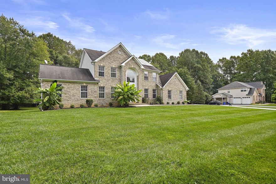 OPEN SUNDAY 10/6/24  1-3 pm 
STUNNING  LIGHT AND BRIGHT CUSTOM   COLONIAL HOME WITH 5 BED AND 4.5 BATHS TWO MASTER SUITES . ONE ON MAIN LEVEL AND  ONE UPPER LEVEL . FINISHED BASEMENT FABULOUS UPGRADES THROUGHOUT: HARDWOOD ON MAIN LEVEL & UPSTAIRS HALLWAY, INVITING  OPEN FOYER  WITH SWOROSKI  CHANDLIER . FORMAL LIVING AND DINING ROOMS, MAIN LEVEL OFFICE . NEW QUARTZ COUNTER TOPS MATCH WITH  MAPLE CABINETS, NEW  APPLIANCES,  INCLUDES WASHER DRYER . NEW FRONT AND BACK  DOORS.TRAY CEILINGS & EXTENSIVE TRIM MOLDINGS, THE  UPPER LEVEL OWNER's SUITE IS ENORMOUS AND FEATURES WALK IN IN CLOSET DUAL VANITY.SOAKING TUB AND SEPARATE  SHOWER. 2-ZONE GAS HEAT & AC. FINISHED LL WITH WET BAR,  FULL BATH ,DEN AND NEW LVP FLOOR. FOR ENERGY SAVING SOLAR PANELS INSTALLED .UPDATED BATH ROOMS  3-CAR SIDE LOAD GARAGE  WITH TESLA CHARGER AND  BRAND NEW DRIVE WAY & HUGE DECK! ALMOST 1 ACRE  LOT WITH PRIVACY,    MOSTLY WOODED! NO HOA SHOWS BEAUTIFUL. DON'T MISS.ALL OFFERS WILL BE SUBMITTED IMMEDIATELY  TO THE SELLERS FOR REVIEW.