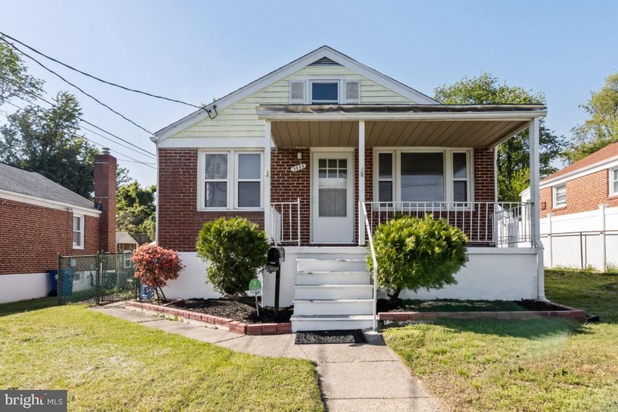 GREAT LOCATION - close to shopping & commuter routes - quiet neighborhood with ample street parking. Gleaming Hardwood floors. Updated bathroom & kitchen with granite countertops and full size stainless steel appliances. Lower level game room is finished with half bath and 12x12 tiles. Large completely floored attic. Inviting covered porch on front of home,  rear patio for grilling  and fenced yard for room to play.  Perfect opportunity to own your own home OR add to your investment portfolio! HVAC NEW 2020, Water Heater 2019, French Drain & Sump Pump added 2020.