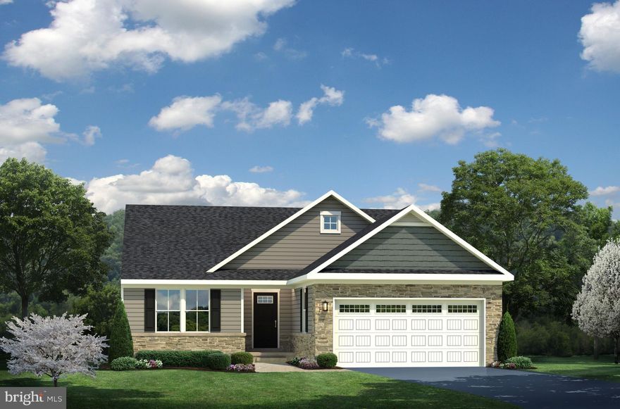 Cayman built to customer's specifications - entered for comp purposes.  Features include over 1,550 sq., ft., 3 beds on main-level & 2 full baths, granite counter tops, hardwood flooring, stainless steel appliances, full unfinished basement and partial stone front! Images shown are representative only.