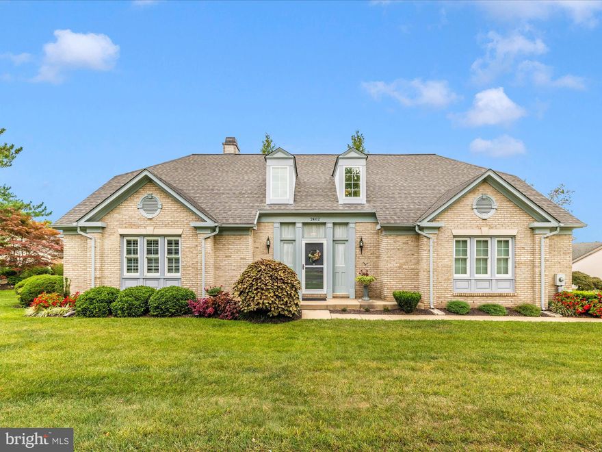 2462 Bear Den is a  country styled home located in the award winning community of Worman's Mlll.  Stroll to your favorite restaurant, community center with pool,tennis, fitness and entertaining rooms.
Inside the home a grand, open floor plan  greets you, with high ceilings that create an airy, spacious feel. Natural light   floods the main living areas through strategically placed skylights, illuminating the rich, warm tones of the hardwood floors that extend throughout the home
The kitchen, a blend of rustic charm and modern convenience, boasts beautiful granite countertops and tiled backsplashes. It is  fully equipped with sleek, stainless steel appliances that contrast elegantly with the classic, hardwood cabinetry. This open-concept kitchen /breakfast area is offset to create that sense of privacy although flows seamlessly into the main living and dining areas, perfect for entertaining.
Adjacent to the main living area, the bright and inviting sunroom  serves as a tranquil retreat, offering a cozy spot to relax and enjoy the view of the outdoors.
The home has three bedrooms, with the potential for four,  each with its own character. The primary suite,   on the main level, is a  comfortable sanctuary.  Two separate walk in closets and the primary bath complete the suite.  Two additional bedrooms on the upper level designed with both style and functionality with a separate private bath and foyer, spacious enough for a desk area, completes the upper level living area. Plenty of storage in the unfinished basement and attic area.
A beautiful home in a popular neighborhood is all that one could ask for!  Contact listing agent for more details.