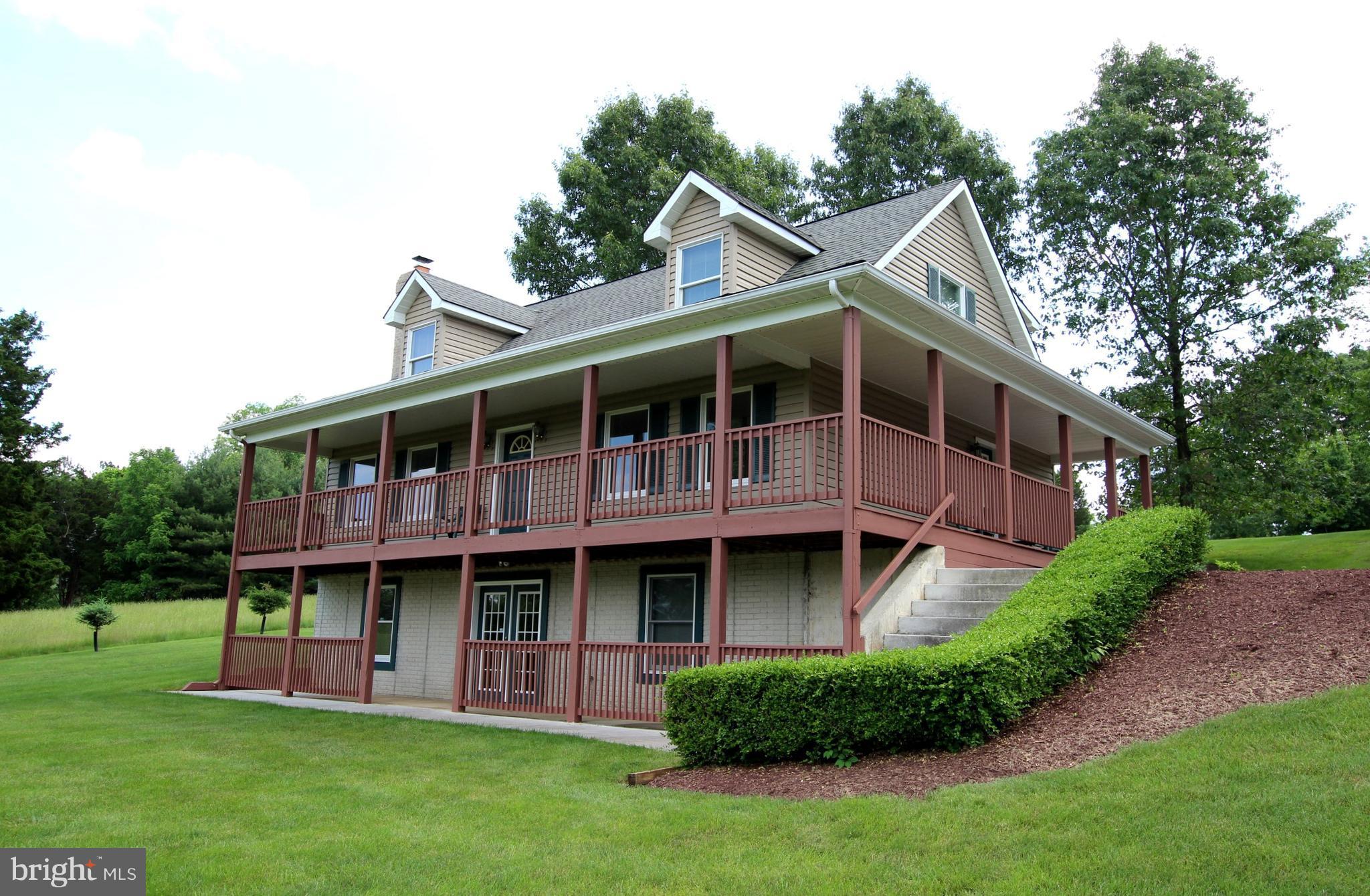 Enjoy your time overlooking the two beautiful acres on the expansive deck/patio of this lovely cape cod home featuring main level bedroom, three bedrooms upstairs, a Jack and Jill bath, hardwood flooring in living and dining room, central vacuum and more! Room to stretch out and expand if desired. A true must see!