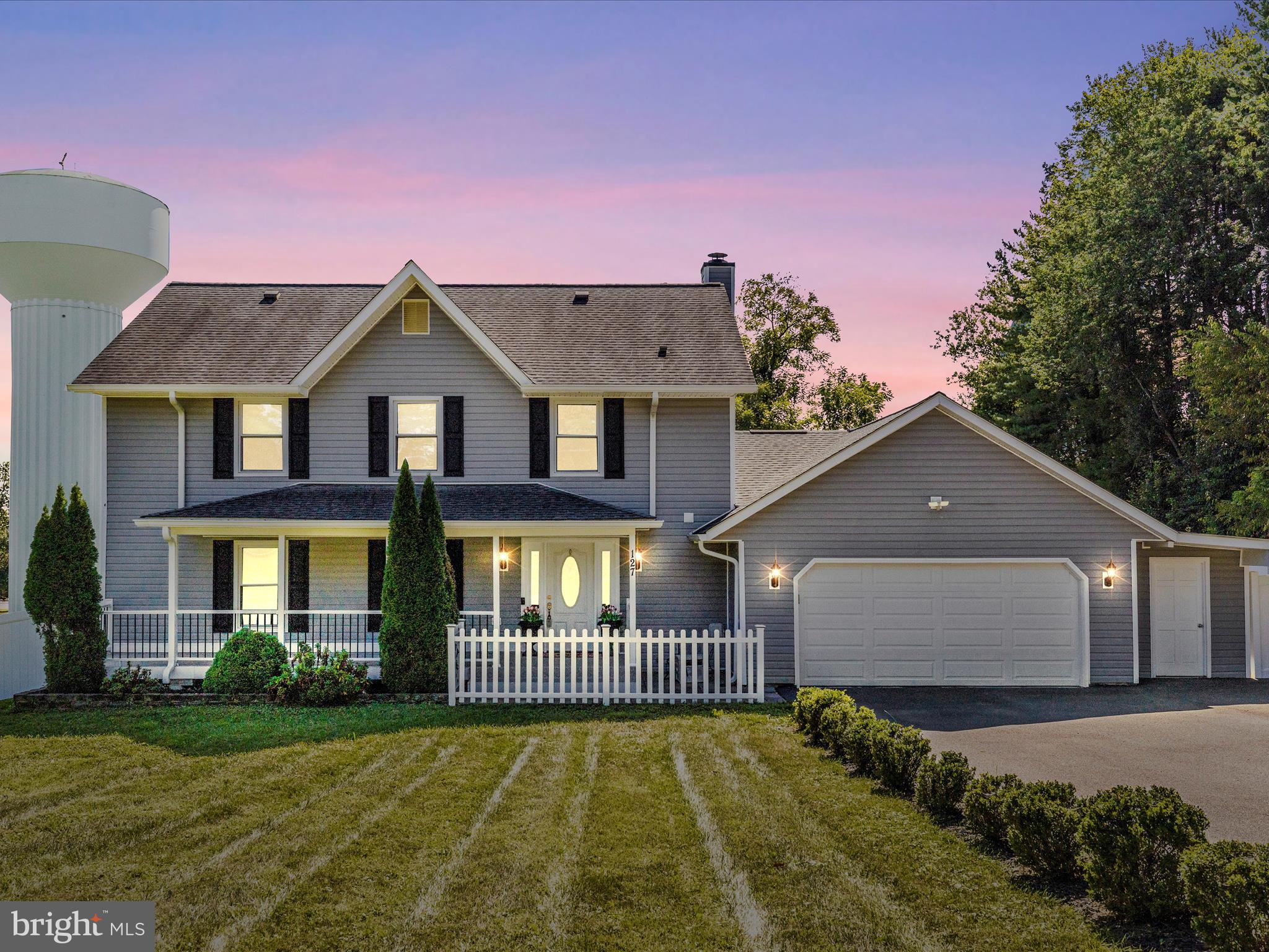 Looking for a gorgeous home with no HOA?? THIS is the one you've been waiting for! Tucked away on a private road, this home is sure to impress you the moment you see it. Fully renovated in 2019, the current owners have lovingly maintained every bit of this home, as well as making even more upgrades for YOU to enjoy!!! When you pull into the oversized driveway, you'll notice the fully fenced yard, and adorable front porch inviting you inside. The foyer welcomes you in with new luxury vinyl tile, perfect for any weather you're coming from. Inside, there's a cozy formal living room with a wood burning fireplace, and access by a sliding glass door to the oversized deck, and fully screened in porch! From the deck, enjoy the picturesque view of the flat back yard, perfect for playing of any kind. Extensive hardscaping surrounds a built in fire-pit, and morphs into an outdoor kitchen with built in grill, sink, prep and storage space, under a cute little roof. Plenty of storage for all of your gardening desires with a full size shed, and extra storage inside and outside of the 2 car garage! Back inside, find a fully renovated kitchen with sleek grey cabinets, granite countertops, and stainless steel appliances. Kitchen sink also features a window to enjoy the view out back! The kitchen island is perfect for breakfast or party snacks, and room for many stools to sit down and enjoy! Hardwood floors connect the living room, kitchen, dining room, and family room. Family room has ample space, so bring your sectional sofa! Recessed lighting also graces the entire home. Upstairs, find 3 generously sized bedrooms, who share a spacious full bathroom with tub shower, and double sinks. Primary bedroom features a luxury private bathroom with jetted tub, stall shower with glass doors, double sinks, and plenty of storage! Downstairs, find a wide open recreation room, full wet bar with upper and lower cabinets, granite counters, a full size fridge, and tons of entertaining space!! Two more bonus rooms in the basement can be for storage, exercise, home office or guest rooms. Another full bath is available for your needs! This home truly has it all, and so many recent updates and upgrades, you'll want to schedule your tour before it's gone!!!