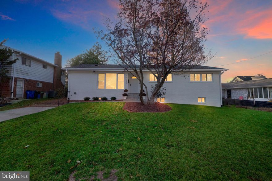 Discover this fully renovated 5-bedroom / 3-bathroom rambler for rent in the desirable Ashburton neighborhood in Bethesda. In 2023, the entire home underwent a comprehensive renovation, resulting in a fresh and modern living space. Step inside to find newly refinished hardwood floors and fresh luxury vinyl planks in the walkout basement, both illuminated by recessed lights. The standout kitchen features new cabinets, steel appliances, and calacatta quartz countertops. Three beautifully remodeled bathrooms showcase luxury finishes. With over 3700 square feet, this residence seamlessly blends tranquility and convenience, boasting an excellent walk score of seventy-nine.
The walkout basement, versatile for multiple purposes, includes two sizable bedrooms, a full bath, ample storage, and abundant natural light. Outdoors, a newly finished walk-up exit leads to a backyard with a flagstone walkway, patio, and EV charger outlet on a 0.21-acre lot. The property features a new two-zone HVAC, an updated 200 Amps electric panel, and new insulation completed in 2023 and permitted to code. Conveniently located near 270/495, Metro, bus stops, shopping, restaurants, parks, and schools, this rental property seamlessly combines style and functionality. Welcome home!