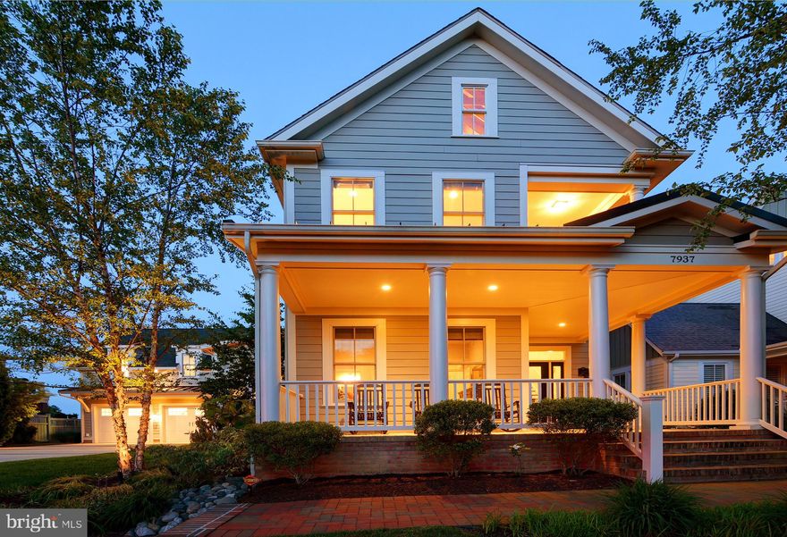 Open-concept two-story home in Easton Village with a deeded, deep water boat slip with lift. 3 bedroom, 3.5 bath main house includes main and upper level guest suites, primary suite with private covered balcony, upper level laundry, separate dining room, kitchen with butlers pantry, and family room with gas fireplace. The exterior includes a conditioned 2-car garage with 1 bedroom, 1 bath guest apartment above, screened porch, fenced-in backyard, inground pool with electric cover, full pool bath, extensive hardscaping, irrigation system, and built-in grill with direct propane line. The community features a pool, club house, fitness room, walking trails, a bocci court, kayak launch, and community pier. This property is conveniently located just minutes from downtown Easton, restaurants, theatres, markets, healthcare facilities, and a jet airport.