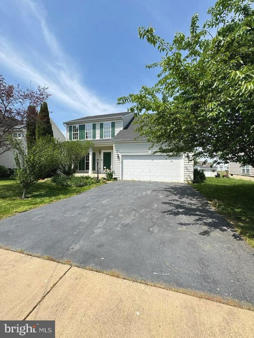 Discover the charm of this stunning 3-bedroom, 2.5-bath Colonial-style single-family home in the sought-after Hopyard Farm community! Featuring a spacious 2-car garage and a beautifully maintained backyard complete with playground equipment, this property is perfect for outdoor enjoyment.

As you approach the home, you'll be greeted by a welcoming front porch—ideal for relaxing on warm days. Inside, the dark oak laminate wood flooring on the main level creates a striking contrast with freshly painted white walls. The kitchen boasts new stainless steel appliances and upgraded countertops, while brand-new carpeting enhances the upper and lower levels.

The primary bedroom offers the luxury of an attached bathroom and an expansive walk-in closet. The lower level features a bright and spacious recreation room, along with rough-in plumbing, offering potential for an additional bathroom.

Hopyard Farm is brimming with amenities, including an outdoor pool, clubhouse, tennis courts, playgrounds, and more! Don't miss out on this incredible opportunity to own a home in this vibrant community.