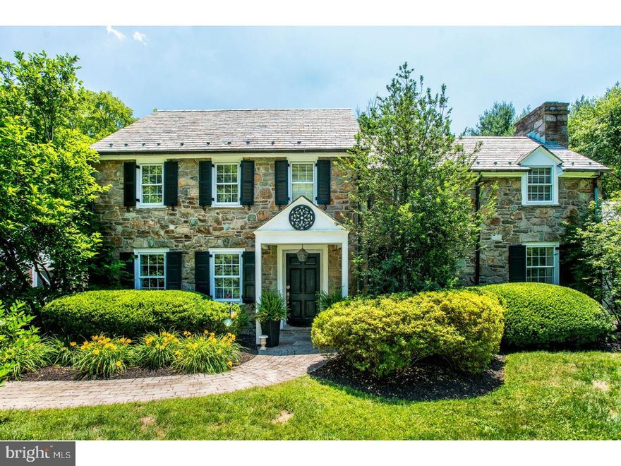 Rare opportunity, for a one of a kind, prestigious stone Chester county farmhouse within walking distance of downtown West Chester's dining, shopping & activities.   1st floor offers large living room, dining room and updated kitchen with breakfast room as well as a library/den, gorgeous cathedral ceiling sunroom and powder room. 1st floor abounds with character including large sunny picture windows and three fireplaces.    5 Bedrooms & three full baths all on the 2nd floor!! Quality craftsmanship including PA stone, slate Roof, copper gutters. paver driveway & walks, awesome perennial gardens & flowering trees & scrubs throughout park like yard.  4 Fireplaces (one converted to gas)  hardwood floors throughout all 1st & 2nd floors (marble basket weave or tile in baths) Solid 6 panel doors, great closets & built-ins, multi-roomed basement including finished family room with fireplace, new laundry room, gym, work/hobby rooms & storage. New Master Bath & Powder Room. Updated kitchen (appliances, granite counters & maple floor) Great deck, perimeter of yard is lined with mature trees providing total privacy. All the advantages of the borough in a great friendly neighborhood, quiet with plenty of parking!! Homeowner is a licensed PA realtor.