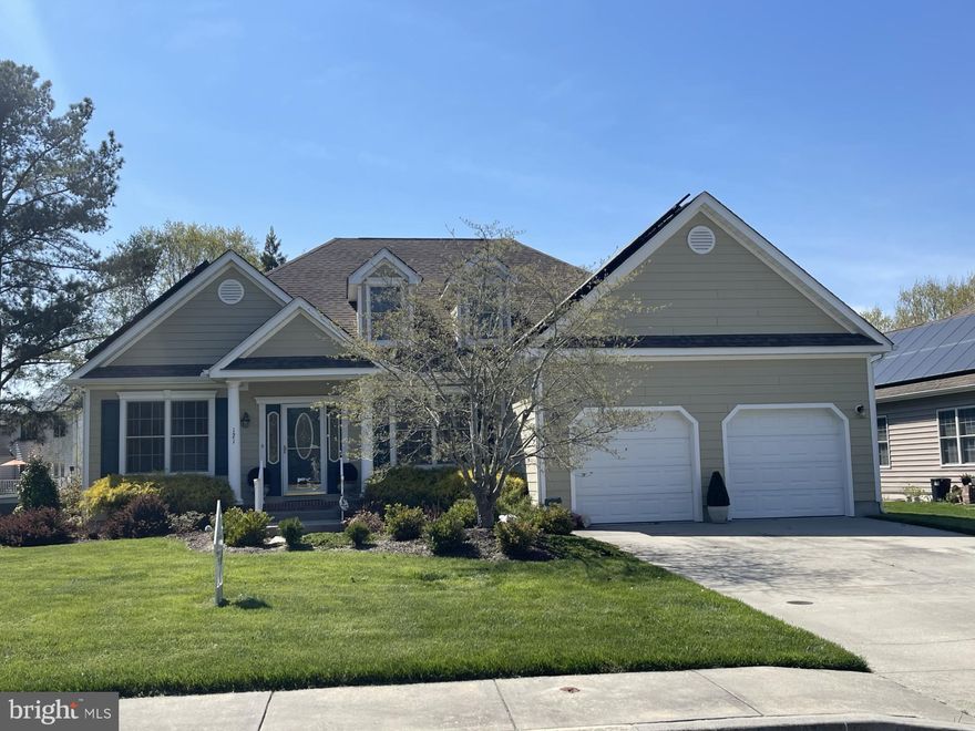 Welcome to this beautifully maintained home in one of Milton’s most sought-after neighborhoods—just minutes from the Delaware coast and within walking distance to local attractions, trails, and the renowned Dogfish Head Brewery.
Step inside and you’re immediately greeted by a warm and inviting layout. To the left, a comfortable sitting area offers the perfect place to relax, while to the right, a private office/den with elegant French doors provides an ideal work-from-home space. A large coat closet and a formal dining room add both function and sophistication to the entry.
Throughout the main living areas, you’ll find stunning Bruce hardwood flooring that enhances the home’s timeless appeal. The spacious kitchen is truly the heart of the home, featuring granite countertops, a large island with breakfast bar, space for a table setting looking out to the deck, double oven gas stove, and an abundance of gorgeous granite counter space and  wood cabinetry. A generously sized pantry ensures excellent storage, making this kitchen as practical as it is beautiful.  French doors off the kitchen lead to a deck and backyard lined with mature cypress trees, creating a private and peaceful outdoor retreat.
Just off the kitchen, a large living room offers the perfect gathering space, complete with a cozy gas fireplace and an abundance of windows that fill the home with natural light. 
Convenience continues with a main-floor mud room /laundry room equipped with LG technology washer and dryer, along with extensive built-in storage.
This home offers 3 bedrooms, including a large primary suite designed for comfort and luxury. The primary bedroom features two walk-in closets and a private ensuite bathroom complete with a gorgeous walk-in shower and double shower heads where natural light showers you with the glass block windows.  There is heated lamps above the shower with two heat settings for comfort.   The second and third bedrooms are located at the end of the hall, each with double-length closets, and are serviced by a full hall bathroom.
Additional features include a full, partially finished basement with walk-out access, a full-size attic ideal for extra storage, and a 2-car garage. The home is equipped with a Rinnai hot water heater, an emergency generator with automatic switch, a programmable irrigation system, and solar panels to help reduce utility costs.
This property combines comfort, efficiency, and location—offering everything you need to enjoy coastal living at its best.