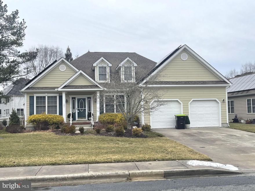 Welcome to this beautifully maintained home in one of Milton’s most sought-after neighborhoods—just minutes from the Delaware coast and within walking distance to local attractions, trails, and the renowned Dogfish Head Brewery.
Step inside and you’re immediately greeted by a warm and inviting layout. To the left, a comfortable sitting area offers the perfect place to relax, while to the right, a private office/den with elegant French doors provides an ideal work-from-home space. A large coat closet and a formal dining room add both function and sophistication to the entry.
Throughout the main living areas, you’ll find stunning Bruce hardwood flooring that enhances the home’s timeless appeal. The spacious kitchen is truly the heart of the home, featuring granite countertops, a large island with breakfast bar, space for a table setting looking out to the deck, double oven gas stove, and an abundance of gorgeous granite counter space and  wood cabinetry. A generously sized pantry ensures excellent storage, making this kitchen as practical as it is beautiful.  French doors off the kitchen lead to a deck and backyard lined with mature cypress trees, creating a private and peaceful outdoor retreat.
Just off the kitchen, a large living room offers the perfect gathering space, complete with a cozy gas fireplace and an abundance of windows that fill the home with natural light. 
Convenience continues with a main-floor mud room /laundry room equipped with LG technology washer and dryer, along with extensive built-in storage.
This home offers 3 bedrooms, including a large primary suite designed for comfort and luxury. The primary bedroom features two walk-in closets and a private ensuite bathroom complete with a gorgeous walk-in shower and double shower heads where natural light showers you with the glass block windows.  There is heated lamps above the shower with two heat settings for comfort.   The second and third bedrooms are located at the end of the hall, each with double-length closets, and are serviced by a full hall bathroom.
Additional features include a full, partially finished basement with walk-out access, a full-size attic ideal for extra storage, and a 2-car garage. The home is equipped with a Rinnai hot water heater, an emergency generator with automatic switch, a programmable irrigation system, and solar panels to help reduce utility costs.
This property combines comfort, efficiency, and location—offering everything you need to enjoy coastal living at its best.