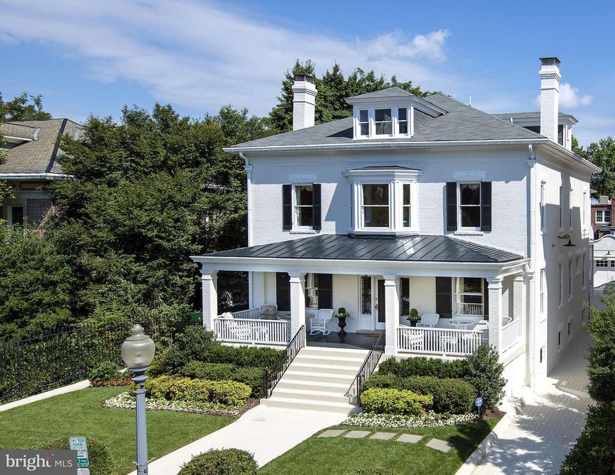 Masterful renovation of 1912 5BR, 4.5BA built in 1912 by architect Alfred Mullet . DIPLOMATIC OVERLAY. Brand new HVAC, imported French Kitch, plaster moldings restored, new water & boiler piping, modern electrical wiring, 100-year old pine flrs. Swimming pool & grounds, backyard slate entertaining station w/ Viking grill. 2-car garage. Nearly 8,000 SF of interior space! BROKERS OPEN TUES 12-2PM!