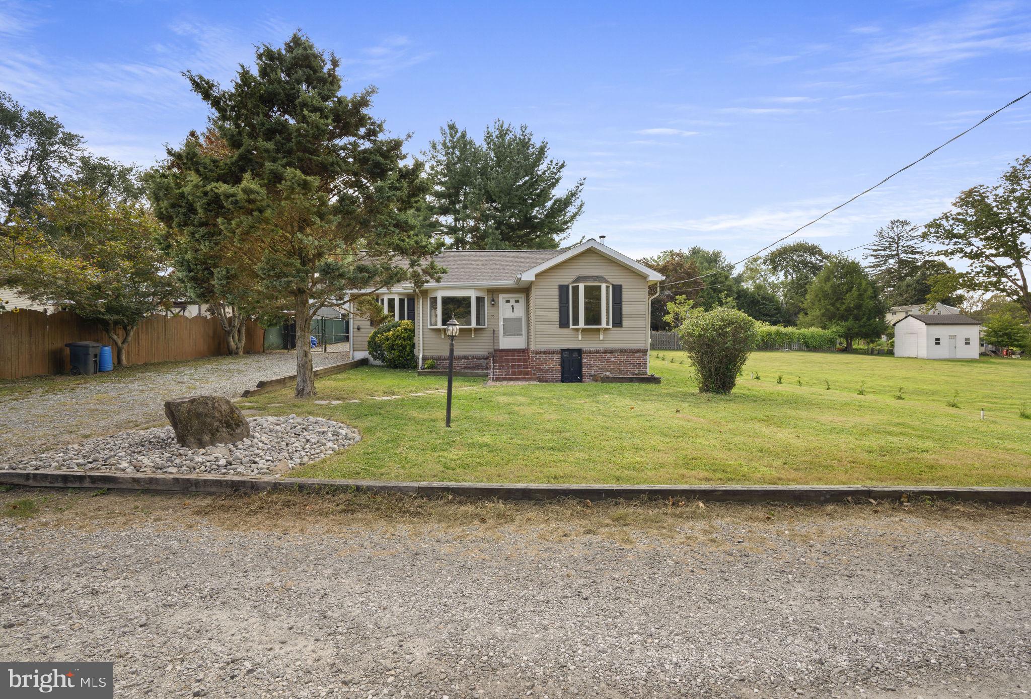 Beautiful one story home in Garnet Valley School District! This 3 bed 1 and a half bath single family home Is ready for its new owner! Close to local shopping, schools, major roads, parks, and much more. Walk in the front door and be greeted by a wide open living room with vaulted ceilings and a gorgeous wood burning stove. Off of the living room you have the eat in kitchen with updated appliances. The kitchen gives access to the fully fenced in back yard. There are 2 bedrooms and the full bath on the one side of the house, and a third bedroom with a half bath attached on the opposite side of the house. All rooms are generous in size. The home comes with washer and dryer on the first level for added convenience. There is a partial basement for added storage. The back yard also has 2 additional sheds for storage.