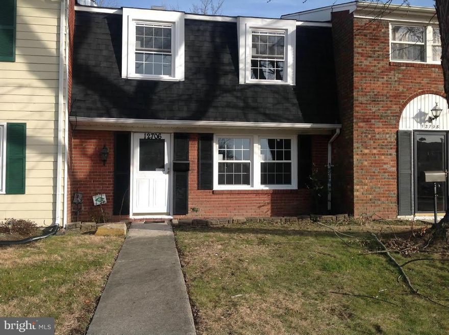 Light filled two level townhouse fully renovated with new kitchen cabinets ,stainless steel appliances,granite counte rtops, new windows, HVAC, roof, paint, carpet, laminated flooring, hot water heater. Close to dining, shopping public transportation and Bowie town center, Hoa fees includes front lawn maintenance. ( Parking in rear street) Conventional financing only.