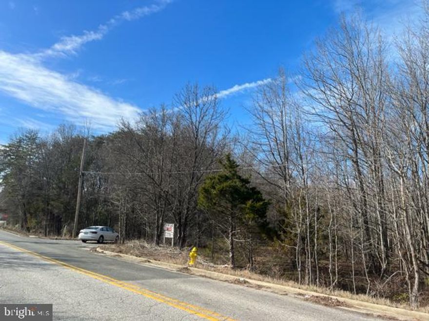 Commercial zoned property located on Matthews Road with visibility from Indian Head Hwy. There is a 50' ingress & egress easement across the western boundary of the subject property for access to the property behind the subject.  Property is zoned CRR in the Bryans Road subarea plan.  CRR is core retail/residential.
Permissible uses in the CRR zone include residential single family dwellings, townhouses, duplexes, mixed use buildings, commercial and industrial uses.