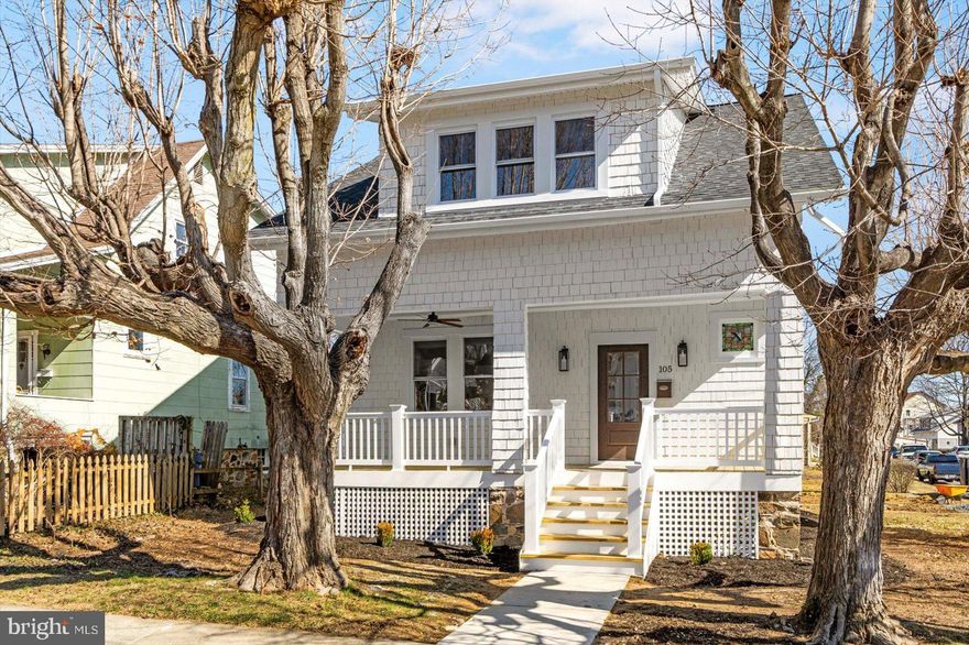 Beautiful Craftsman Style Home in Sought After Catonsville! This Tastefully Remodeled Home Boasts an Open Layout Throughout the First Level, Excellent Ceiling Height, & Stately 9-Foot Kitchen Island with Quartz Countertops & Backsplash. Second Level Features Three Generously Sized Bedrooms with Walk-In Closets. All New SS Appliances, HVAC, Roof, Electric and Plumbing. Corner Lot with Off-Street Parking Pad, Walk-Out Basement, and Spacious Backyard. Quick & Easy Access to 695. A Must See!!!