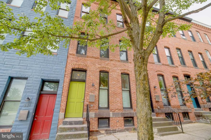 BACK ON MARKET! BUYER FINANCING FELL THROUGH!  Welcome to this luxury piece of art in the heart of the Station North Art District located just a few blocks from Penn Station with parking pad! Outstanding design creates a distinctive floor plan where every detail has been taken into consideration to ensure your home meets the highest design standard. Features open floor plan, gourmet kitchen with miles of countertop, and hardwood flooring throughout the house. Custom architecture includes a handcrafted sculptural stairwell as well as a high efficiency gas furnace, water saving faucets and shower heads, energy star light fixtures and appliances, and luxury kitchen cabinets, appliances, and white quartz countertops. The main level has a half bath, kitchen, living room, and dining room. The second floor opens into two large bedrooms, a full bath, and a walk-in laundry room. Walking into the third floor you will find a luxury master bedroom with a large walk-in closet and high ceilings, the master bath, and a space for a home office or reading area. One of a few homes in the area with a large partial basement area that could be converted to a family room for your city entertainment! Be part of this charming neighborhood which includes public art on every block, pockets, parks, a variety of maker spaces and artist studios cafes, movie theaters, restaurants, and more. It’s a 7-minute walk to Penn Station for D.C. commuters, with easy access to MTA, the John Hopkins Shuttle, and much more! Home is eligible for the remaining 7 years of CHAP tax credits! Go and show!