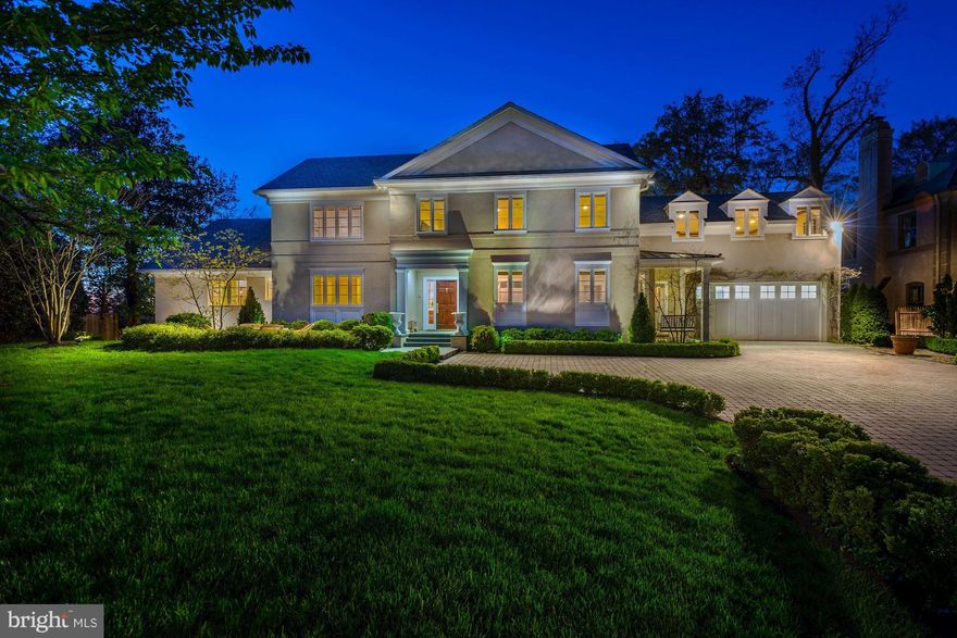 AMAZING NEW PRICE! Boasting exceptional features throughout, this prominent custom-built residence was renovated & expanded in 2008 by Antony Childs Inc. with impeccable design & quality. Perfect for gracious living & grand entertaining, this elegant home offers a gourmet eat-in kitchen, living room overlooking a spacious private yard, first floor master suite, stunning office & lower level suite w/ full kitchen.