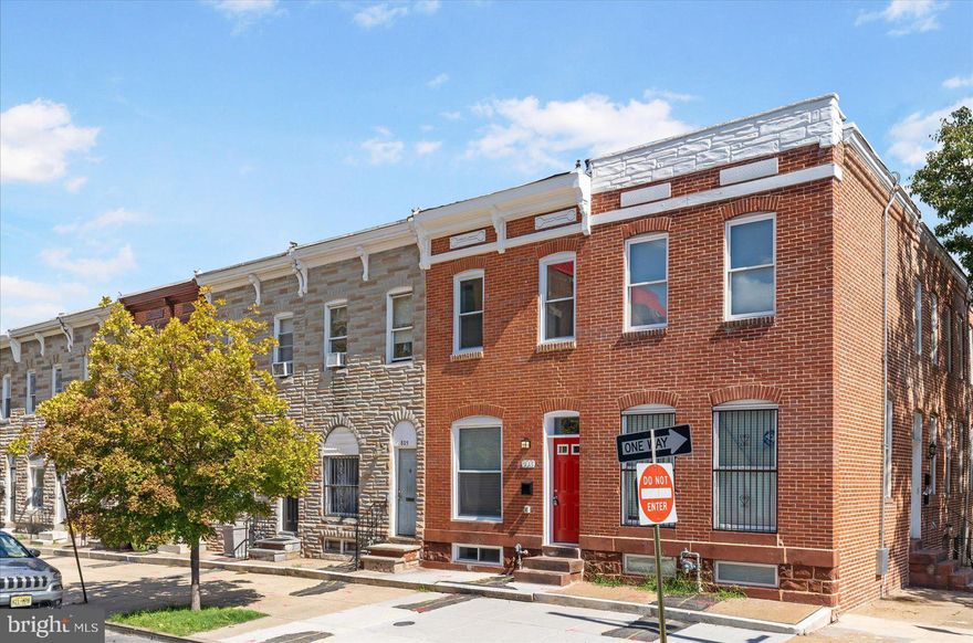 Newly renovated and meticulously designed row home, conveniently located in East Baltimore in a rapid revitalizing neighborhood near Johns Hopkins, Eager Park, and so much more! This 4BD, 3BA home has every detail you can imagine. Open floor plan, exposed brick walls, beautiful kitchen with large island and quartz countertops, the beautiful hardwood floors, large primary bedroom with ensuite are all many reason that this is the perfect place to call home. Every inch of this home has been renovated and rehabbed to perfection with all permits pulled. 

Check out many recent renovations on the block and plans for the area which include a new park and green space. This is an opportunity to gain equity quickly. Ask how you may qualify for multiple grant programs and down payment/closing cost assistance including, but not limited to $10,000 Vacant to Value (V2V), $5,000 Live Baltimore trolley Tour, $20,000 Baltimore City Grant, LNYW, etc. Grants can be stacked!