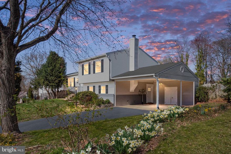 ***Multiple Offers Received - Offers Due by Tuesday 4/1 at 5PM*** This well-maintained 4-level split home offers plenty of space and great features, including a 2-car carport, a 4-season room, a tiered deck, and a large, fully fenced backyard. The inviting foyer includes a convenient coat closet and leads into the spacious living room. An arched doorway opens to the dining room, which has sliding glass doors leading to the bright 4-season room, surrounded by windows. The kitchen boasts an efficient layout with a breakfast bar, ample counter space, and easy access to the dining room.

Upstairs, you'll find the primary suite, complete with its own private bathroom and a glass door leading to the tiered rear deck. Two additional generously sized bedrooms, another full bathroom, and a linen closet complete this level. The lower level features a large recreation room with a fireplace, a recently updated full bathroom with a wheelchair-accessible shower, the laundry area, and access to the carport with storage space.

The lowest level offers a great bonus family room/rec room/playroom with new paint, carpet and recessed lighting, plus a 4th bedroom/den (not to code) also with new paint, carpet and recessed lighting. This home is ideal for comfortable living and entertaining!

The Hubspace smart home system with 2 switches and 4 night owl 4K hardwired security cameras will convey.