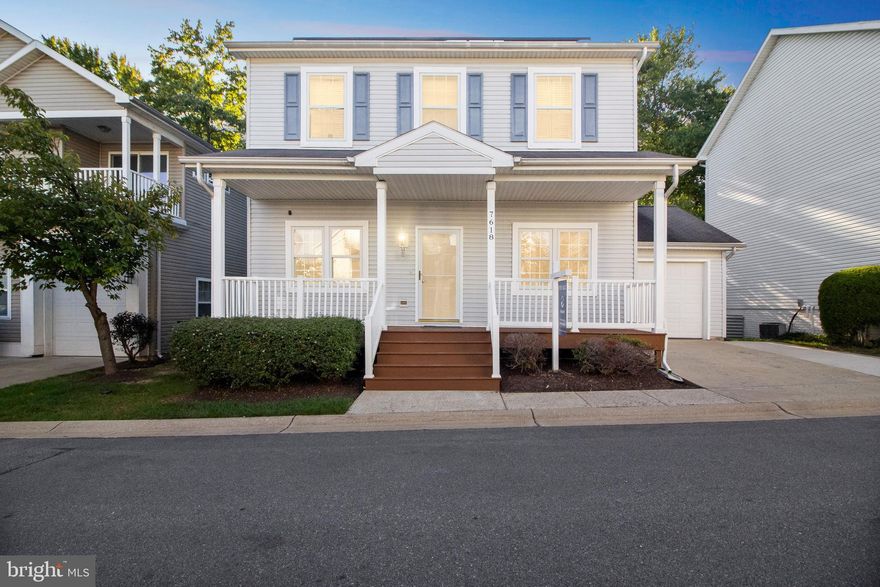 Welcome to this BEAUTIFUL 2-story, single-family home in Elkridge! Your future home offers 3 Bedrooms and 2.5 Bathrooms, and nearly every room in the home has upgrades, including New Luxury Vinyl Plank Flooring throughout! The main level has 9-ft ceilings, a spacious open layout with a Living Room, which has a cozy gas fireplace surrounded by a floor-to-ceiling stone facade and TV mount that lifts up and down over the mantel for ideal viewing, and is wired for 5.1 surround sound for your favorite movies and games! The eat-in Kitchen features granite-slab countertops and stainless-steel appliances with a Whirlpool Elite gas range, 3-level dishwasher, 4-door refrigerator, under-cab lighting, and center island. Sliding doors off the Kitchen lead to a brand new deck (Mar 2023) with fully covered 18’ electric awning!  Den/office with double bypass windows and french doors, perfect for remote work. Upstairs, there are cathedral ceilings, and you’ll find 3 Bedrooms, including the Primary, with a gorgeous sliding barn door to a primary bathroom with heated porcelain floors, curbless walk-in shower, built-in makeup vanity that slides out for ease of use, and there’s a walk-in closet with brand new organization system! For ultimate convenience, the Laundry Room is also upstairs! Newly Painted, Expanded Driveway, and Fully-Owned Solar Panels! Unfinished basement with roughed-in plumbing is ready to accommodate your needs! Fully fenced back yard backs to a beautiful natural conservancy (rare for this neighborhood!) Garage is insulated and has AC, and is set up for stage 2 Hybrid Vehicle Charging (250v, 50 amps). HOA takes care of lawn maintenance, and there is a Community Pool for summer! Great Schools! Great location--near Newtown, Rt 95, Shopping, Restaurants and amenities! Call now to schedule your personal showing!