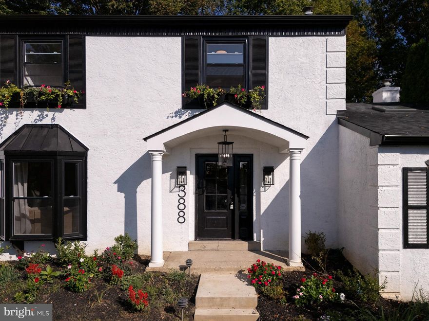 Welcome home... this thoughtfully designed Transitional home in Wynnewood is situated at the top of the cul-de-sac which offers great views from this vantage point. The property has been completely renovated with 4 nicely sized bedrooms, 3 full baths and a half bath on the first floor.  The open floor plan is fabulous and is full of natural light and pleasantries with a large living room and dining room combo and open kitchen concept with a 9' foot island that seats 4 comfortably. The kitchen flows nicely and gives you plenty of space to prep, cook and gather.  For added space, a banquette seating area has been added to give you the additional seats for more informal eating. And for entertaining, an amazing den/study/family room was designed specifically for you to relax, read and entertain guests. The ceilings have been raised and 2 skylights installed to give you that bright and airy feel. Also, there is a charming brick wood burning fireplace and a kitchenette area with a wet bar and wine cooler. The second floor is spacious and flows nicely with the primary bedroom in the rear overlooking the patio and garden. The hall bath has been remodeled offering a tub/shower combo and a 42" vanity. The primary bedroom and bath have high ceilings with the tile extending upwards to the ceiling, and a 48" vanity. Each bedroom offers plenty of closet space and natural light. The lower level features another family room with a full bath (tub/shower combo), storage and a laundry area. Other amazing features of the home include white oak floors throughout, modern lighting, a tankless hot water heater, a new roof, an inground pool and an EV Charger for added convenience. Located in an Award-Winning School District and being just minutes away from Whole Foods, Giant, a shopping center, etc., this home is bound to meet all of your modern day needs and more! Come and make this remarkable home - YOURS!