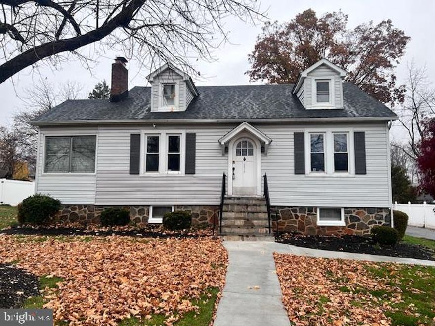 Clean, bright Cape ready for your furnishings. Updates include kitchen, new floor, vinyl siding and landscaping. Dining room could be 5th bedroom.  Have your morning coffee in the beautiful sun room. Extended driveway which could fit numerous vehicles. Do not miss out!!!
As-Is