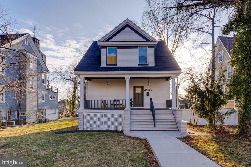 This stunning, newly renovated Gwynn Oak sanctuary boasts 5 bedrooms, 4 full bathrooms, and is LOADED WITH modern conveniences. The open concept on the main level is just the beginning of the thoughtful design and modern style throughout. The gourmet kitchen features a 10ft island with quartz countertops, ceramic backsplash, soft-close cabinets and drawers, and Samsung black stainless steel appliances. An electric fireplace adds warmth to the living room. The dining room is flooded with natural light and provides access to the rear, covered deck which overlooks the large backyard that includes a parking pad. Additionally, the main level offers a walk-in pantry, laundry room, and a full bathroom with custom ceramic tile tub surround.

The upper level comprises of 3 bedrooms and 2 full bathrooms. The primary bedroom includes a walk-in closet and a fabulous en suite bath with a double vanity and custom tile shower. The lower level hosts a family room, the 4th and the 5th bedrooms, along with a shared luxurious bathroom.