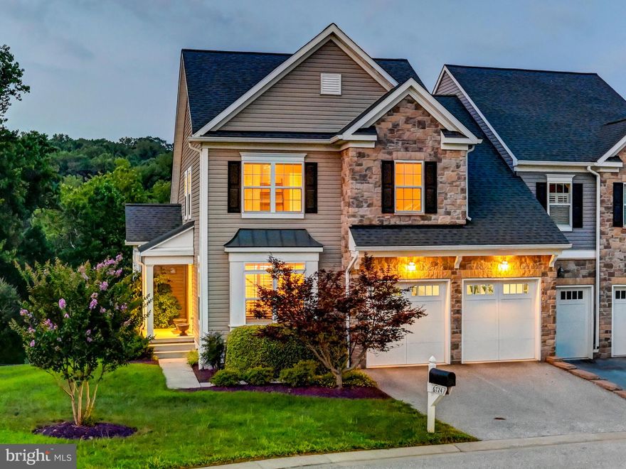 Welcome to 6724 Fairford Lane located in the gated community of Rockland Ridge off of Falls Road in Baltimore County.  This unique location along the Falls Road corridor is hard to beat for convenience and easy access to 83, Baltimore City, Greenspring Station, and Quarry Lake, just to name a few.  The community was originally built in 2015 by local developer Keelty Homes.  This End Of Group townhome is large and light and spacious, featuring almost 4000 square feet of finished space spread out over three levels, including four bedrooms and 3 1/2 bathrooms.  The large Primary suite is located on the main level of the home providing true one level living.  Access to the attached two car garage and the laundry room are located on the main level as well.  A stunning kitchen renovation was completed in 2024 and features double wall ovens, a built in beverage fridge, and white quartz countertops.  If you are considering a downsize, but don't want to sacrifice square footage or space, this home in this community has it all.