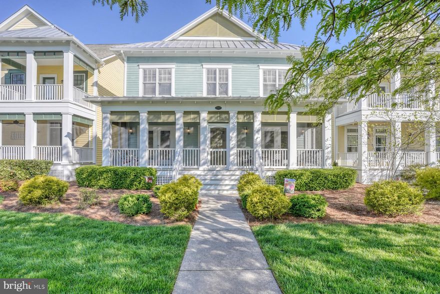 Welcome to the Veranda neighborhood within The Peninsula on the Indian River Bay, a premier, amenity-rich coastal community cultivated by refined living and natural beauty. Residents enjoy access to resort-style amenities, including a Jack Nicklaus Signature Golf Course, private bay beach, scenic walking trails, and preserved wetlands, all set across more than 800 acres of meticulously maintained grounds.

This exceptional Catalina model, offering over 3,400 heated square feet, is ideally positioned on a picturesque garden circle, highlighted by a welcoming and expansive front courtyard with tranquil views. Thoughtfully designed across three levels, this home provides both comfort and versatility for everyday living and hosting guests.

Outdoor living is equally inviting, featuring a spacious screened front porch overlooking lush gardens, as well as a newly installed, private, landscaped paver patio in the rear, perfect for relaxing or entertaining.

Inside, the open-concept layout is enhanced by 9-foot ceilings, recessed lighting, and elegant double crown molding throughout the main level. The gourmet kitchen is designed to impress, featuring 42-inch cabinetry, new stainless steel appliances, upgraded granite countertops, double wall ovens, a gas cooktop, and an oversized breakfast bar with ample prep space. The adjacent dining area comfortably accommodates large gatherings, while three sets of French doors seamlessly connect the interior to the screened porch.

The main level also offers a flexible floor plan, including a formal living room with a gas fireplace and custom built-ins, a study (or optional fifth bedroom), and an additional room that can serve as a family room or formal dining space. A powder room and mudroom provide convenient access to the attached two-car garage. In addition to the garage, the property includes two deeded parking spaces, offering a total of six parking spots.

Upstairs, the spacious primary suite features 9-foot ceilings, recessed lighting, a ceiling fan, and an exceptionally large walk-in closet. The luxurious en-suite bath includes a double vanity, soaking tub, and a generously sized tiled shower with seating. Two additional guest bedrooms share a full bath, complemented by a loft area and a full laundry room with utility sink.

The third level serves as a versatile retreat, complete with a full bath and closet, ideal as a fourth bedroom, guest suite, or expansive bonus/game room.

Recent upgrades add significant value and peace of mind, including a new HVAC system (with added dehumidifier), new hot water heater, updated flooring throughout much of the home, new toilets, blinds, ceiling fans, refreshed interior paint, and enhanced landscaping. A standout feature is the conditioned crawl space with interior access, offering substantial storage with a finished concrete floor.

The exterior showcases durable HardiePlank siding with attractive metal roof accents, further enhancing curb appeal. Whether a primary residence, second home, or investment property, this home offers excellent rental potential.

Ideally located just a short drive from Lewes, the Cape May-Lewes Ferry, Cape Henlopen State Park, Rehoboth Beach, and Dewey Beach, this property offers convenient access to the very best of coastal Delaware. Added benefits include Delaware’s lack of sales tax and relatively low property taxes, making this an even more compelling opportunity.