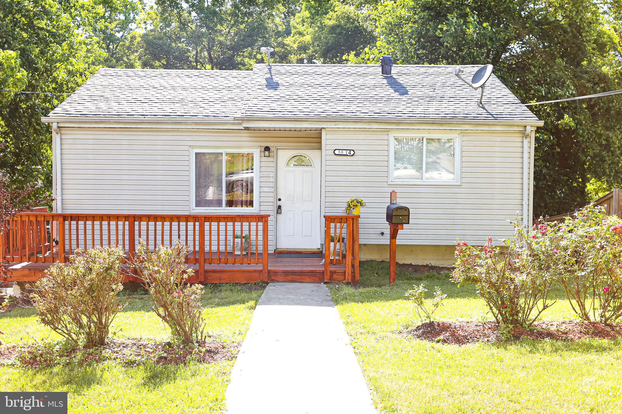 This cozy and charming home is ready for it's next owner! The home offers a spacious living area, a newer roof (2017), new HVAC (2021), plenty of parking (driveway & street), and a great yard. Only a few miles away from shopping, restaurants, and parks. Easy access to I-495. The main level has a super convenient dining room/kitchen combo with access to the backyard and lots of natural light. The large, private backyard is perfect for BBQs. The family den is right off the kitchen too! You have to come see for yourself all that this property offers! Welcome to your new home!