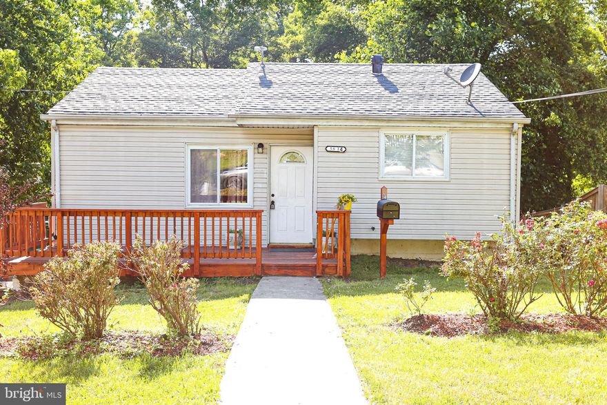 This cozy and charming home is ready for it's next owner! The home offers a spacious living area, a newer roof (2017), new HVAC (2021), plenty of parking (driveway & street), and a great yard.  Only a few miles away from shopping, restaurants, and parks.  Easy access to I-495.  The main level has a super convenient dining room/kitchen combo with access to the backyard and lots of natural light.   The large, private backyard is perfect for BBQs.  The family den is right off the kitchen too!  You have to come see for yourself all that this property offers! Welcome to your new home!