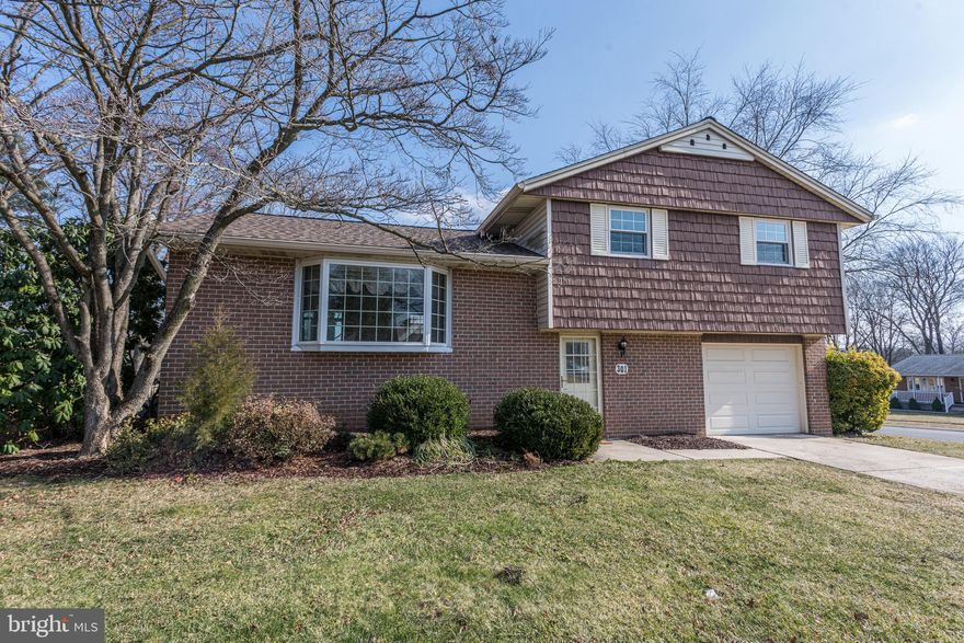 **ESTATE SALE-SOLD AS-IS** 4 LEVEL SPLIT IN DESIRABLE BRIGHT OAKS! WELL MAINTAINED. 3 BEDROOM/2.5 BATHS. 1 CAR GARAGE. CARPET & FRESHLY PAINTED 2021. LIVING ROOM IS LIGHT FILLED W/BAY WINDOW & VAULTED CEILING. SEPARATE DINING ROOM WITH SLIDER TO SUNROOM. KITCHEN W/EAT-IN TABLE SPACE, GAS RANGE, & VAULTED CEILING. PRIMARY BEDROOM OFFERS CROWN MOLDING, LIGHTED CEILING FAN, AND EN SUITE. BEDROOMS 2 & 3 GOOD SIZED. UPPER LEVEL HALL BATH. LOWER LEVEL FAMILY ROOM IS SPACIOUS HAVING A SLIDER TO REAR PATIO. BASEMENT OFFERS PLENTY OF STORAGE INCLUDING BUILT-IN SHELVING AND LAUNDRY.  FENCED REAR YARD. WATER HEATER 2021. HVAC 2019. REPLACEMENT WINDOWS. PRIMARY BATH UPDATED 2022. CONVENIENTLY LOCATED TO SCHOOLS, I95, APG, RESTAURANTS, SHOPS, DOWNTOWN BEL AIR.