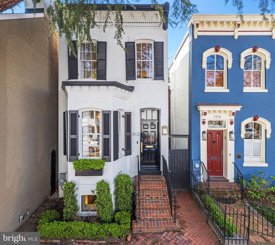 Striking the perfect blend of historic charm and modern convenience, 1512 34th Street is a true Georgetown gem. Having undergone a recent renovation by the renowned Akseizer Residential, this home is the epitome of sophisticated living. Impeccable craftsmanship and materials of the highest caliber can be found throughout this 3 bedroom, 3.5 bath home that spans over 2,000 square feet. From the natural rift and quarter sawn white oak floors to the Calacatta marble countertops, each design element was thoughtfully chosen to create a timeless look that functions effortlessly. Beyond the stunning interiors, the expansive backyard is an oasis that offers privacy and a multitude of spaces perfect for entertaining. All of this coupled with an unbeatable Georgetown location adds to the allure of this exceptional property. Nestled in one of Washington D.C.'s most coveted neighborhoods, this home enjoys parks, shopping and fine dining all within walking distance.