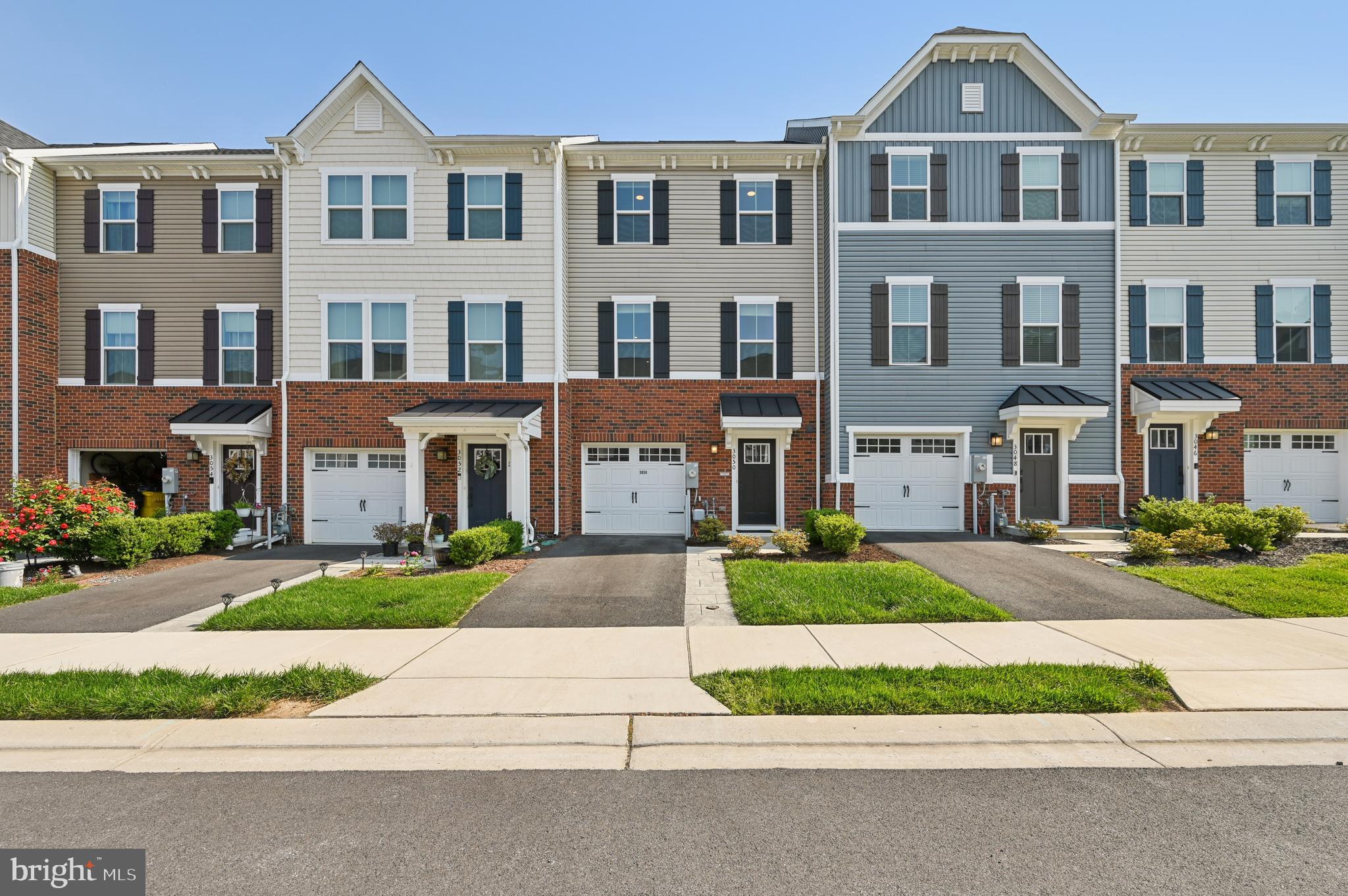 Lovely 3 bedroom 2 full and 2 half bath interior townhome with 1 car garage in Bel Air. Main level has LVP flooring throughout living room, dining room and kitchen plus half bath and access to rear raised deck. Kitchen has white cabinetry, S.S. appliances, gas stove, tiled backsplash, granite countertops and island. Upper level has 3 carpeted bedrooms. Primary bedroom has walk-in closet and bathroom with double vanity plus full bath off of hallway. Washer and dryer is conveniently located on upper level. Finished lower level is carpeted with half bath and provides walk-out access to garage and backyard. Must See!!!