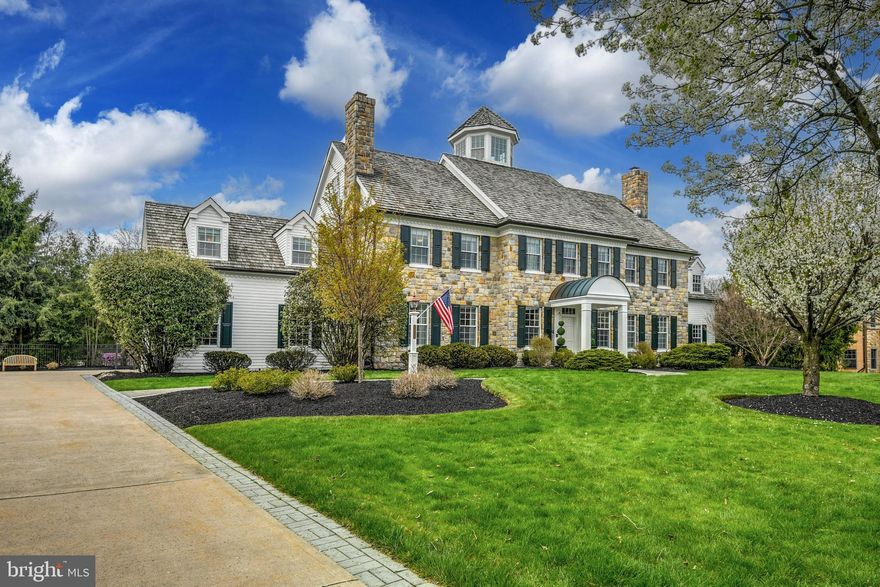 Welcoming…Gracious… Refined. Fairfield has many of the qualities of the perfect host and is a particularly fine example of a notable estate property. The timeless design, with modern interpretation, provides exceptional livability in a home with comfortable proportions. Fairfield is located on a quiet road with other stunning and noteworthy homes. Nestled quietly on its acreage, with a fabulous pool and custom landscaping, the property is bordered by Lindberg Park, where mature trees and open parkland are the picturesque backdrop. As the seasons change, autumn and winter are as stunning as spring and summer.
Inside, the amenities befit the house, and each turn reveals delightful architectural details in a warm and inviting ambiance. Every room is bathed in light, with a layout that provides an open floor plan and showcases richly laden and exemplary woodwork. Designed for grand or intimate gatherings, Fairfield has an architectural scale and custom embellishments that will take your breath away.  With an eye to flow and function, the first floor has ten foot ceilings. A bedroom suite, on the first floor, is perfect for guests and extended family.
A gourmet kitchen boasts every appliance required by a master chef, with a plethora of cabinets and stunning honed granite counters, opening to the family room and breakfast room, each with fireplaces. Multiple French doors open to an expansive screened porch, with fireplace, a bluestone patio, a custom pool and professional landscaping.
The second floor primary suite is an intimate retreat, offering a separate sitting area and fireplace, beverage bar, dressing room, a sumptuous master bath and a private office. On this floor, there are 4 additional bedrooms, each with a bath, and a 2nd family room with vaulted ceiling. Another staircase is a surprise ... it reaches for stars, rainbows and fireworks, taking you to the magic of a cupola with built-in seating for a 360 degree view.  
Finally, the lower level completes Fairfield’s 11,700 square feet. There is a game room, bar, rec room, billiards room and exercise room on this floor. A four car garage will allow everyone a parking space, or simply entice you to add a special collectable. Access to The Lehigh Parkway, a 629 acre park along the Little Lehigh River, is at the end of the block. The Lehigh Parkway is just beautiful … with many walking and running paths and loops.  

A house to live in, to entertain in, and to cherish, this classic colonial is a genteel blend of grace and subdued elegance, offering every detail befitting a home of this quality. There are few traditional home enthusiasts who have not dreamed of finding such a house, with such outstanding quality and condition, in an area renowned for its gracious properties. This utterly romantic home may be the best property you will ever see, effortlessly striking a remarkable balance between spaciousness and warm intimacy.