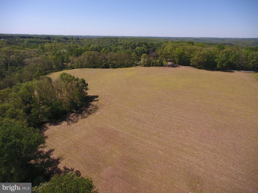 123 acres with open, tillable fields, woodlands and stream close to Pretty Boy Reservoir. Subject to MALPF Easement and annual farm lease. Two house sites approved by agricultural board- one wooded & one open (other locations are possible).  Perc tests performed on open home site. Call for additional information.