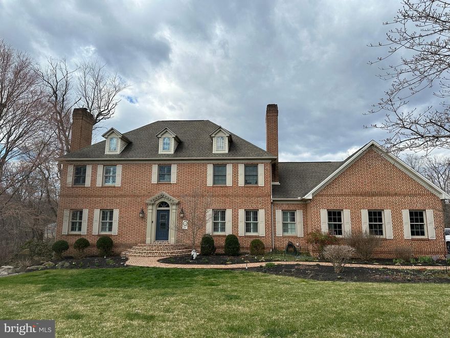 Gorgeous 2 story brick home in Pinehurst neighborhood.  This amazing home features a 1.9 acre lot with an inground saltwater pool.   Main floor features hardwood floors, gourmet kitchen with large island, dishwasher, beverage glass dishwasher, built in oven, drawer microwave, Thermador refrigerator and range oven.   Kitchen opens to a two tiered deck, sunroom, and dining room.  Dining room with crown molding and a fireplace.   A spacious and versatile room with two walls of built in's and pocket doors sits off of the family room.  Front den or living room offers additional first floor space with crown molding and a fireplace.   The second floor includes a primary bedroom with en suite bathroom and walk in closet with California Closets system.  It also includes 2 bedrooms with a shared full bathroom, 4th bedroom with private bathroom, and an office with half bath.  The office includes private stairs to the garage.    The second floor has hardwood floors and bathrooms with tile floors.   The basement with recreation room with fireplace, wet bar, full bathroom, bedroom with walk in closet with California Closet system and private full bathroom.   This home has so much to offer.