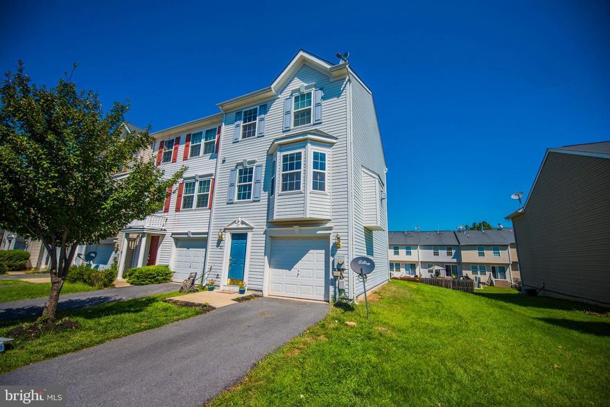 WHAT A STEAL in Sought after Trout Run Community! Close to new P&G Facility and 5 mins to Route 81.This End-unit Townhome has it all! 3 Spacious Bedrooms, 2.5 Baths w/rough-in, Natural Gas FP in Living Room, Gas Appliances, 1 Car Garage, Newly Tiled Master Bathroom, 42" Oak Kitchen Cabinets, Bow Window in LR, Nice Side and Rear Yards, Lower Finished Level Rec Room. Won't Last. Call Today!
