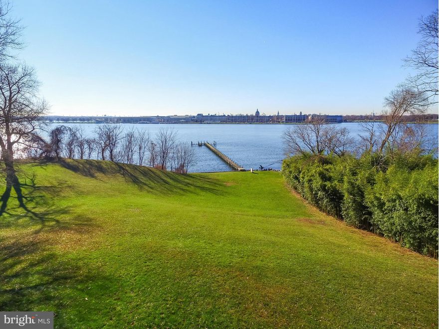 Rare opportunity to build a waterfront retreat on this premier 3.51 acre lot located in the heart of Annapolis on the Severn River.  Overlooking the Naval Academy, this site offers a southern exposure, panoramic waterviews, rolling lawn to private pier and 280 feet of waterfront.   Grading permit in hand to support a house over 10,000 sq ft. Call LA before walking property.