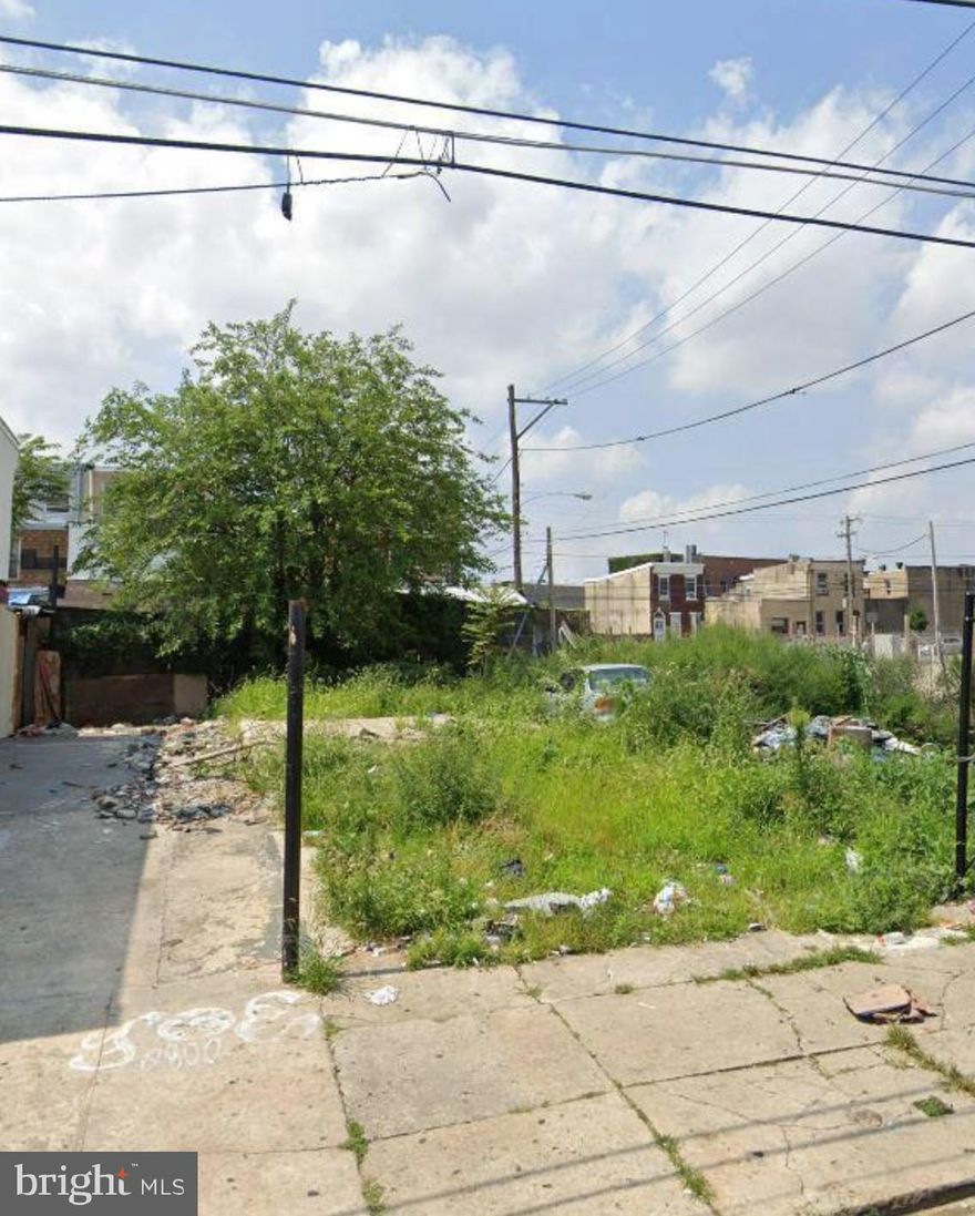 Great sized lot 15 x 61.50 on a great street in an area exploding with development. This is a prime investment opportunity, sharing the block with new construction homes and just a few blocks from major development projects like Riverwards Group's, Somerset Station and Kensington Court, just to name a few. Owner is a licensed PA Realtor.