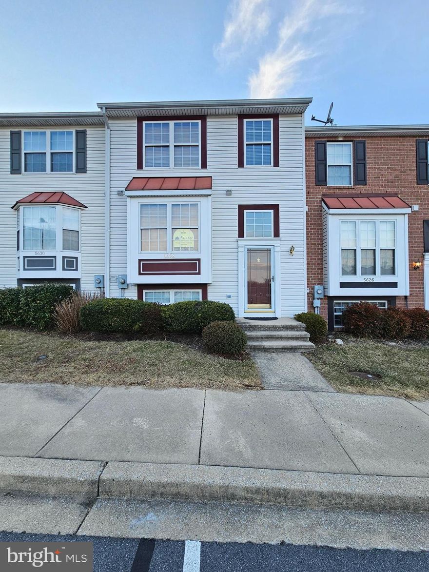 Charming TH with wood floors, deck off living room, large kitchen, fenced in back yard, fully finished basement, 2 assigned parking spots, large master bedroom and more. Close to public transportation. shopping, restaurants, grocery stores.