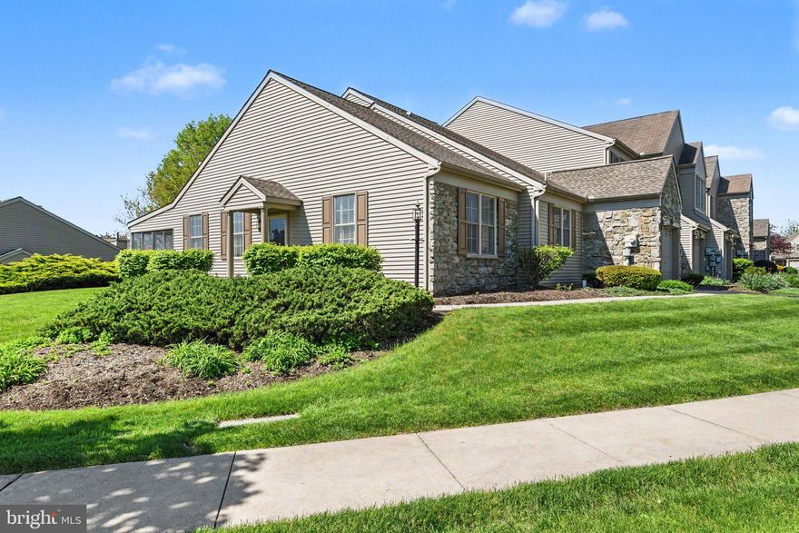 1928 Limestone Dr is one of the largest end-unit townhouses located in the sought after community in Deer Run of Hershey, featuring 3 bedrooms and 3 full bathrooms.  Not only does it have one of the largest floor plans, it also has one of the nicest side yards in the community!  Upon entering, you are welcomed by the spacious living room with vaulted ceilings and a gas fireplace.  The living room also provides access to the screened in porch area.  The dining area is ideally situated adjacent to the updated kitchen featuring granite countertops, tile backsplash, and tile flooring.  The walk-in pantry is across the hall.  This main floor offers a large owners suite with a spacious walk-in closet, and a full bathroom with dual vanity.  This floor also features another bedroom with floor to ceiling built-ins, a full bathroom, and access to the 1-car garage.  Upstairs is a second full owner’s suite bedroom with 2 walk-in closets, another full bathroom with dual vanity, and an abundant storage area with wire shelving.  For your peace of mind, the seller is offering a one-year First American Home Warranty.  The HOA takes care of snow removal, lawn care, landscaping, driveway paving, power washing, and some limited exterior repairs. A walking/biking path and Gelder Park are close by. Deer Run is conveniently located minutes to Hershey Med Center, Hershey park, restaurants, shopping, and easy access to major highway routes! Schedule a showing today to see this lovely home!