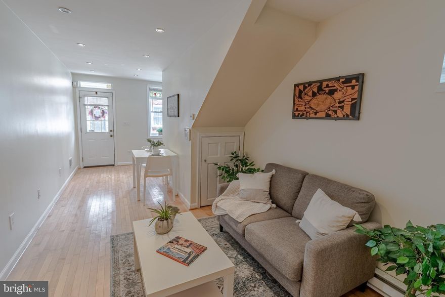 Adorable loft-style one-bedroom, one and a half home located in Fells Point. Lock in your city lifestyle just 5 blocks from the water & Fells Point Mainstreet. Functional layout allows for easy maintenance and entertaining. Minutes from Hopkins, Harbor East and Little Italy. Cute side yard perfect for coffee dates. Check out the virtual tour or call to schedule an in-person showing.  Virtual Walk-Through: https://tinyurl.com/y7trez5s