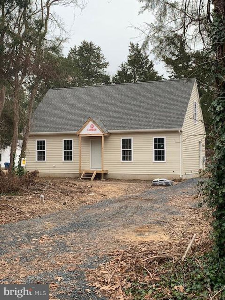 Brand New 3 bedroom, 2.5 bathroom Cape with Main Level Master!  Open Floorplan, Screened Porch, Nice Yard..Situated on Pear Tree Point Rd in Queen Anne's County approximately 2 miles from Downtown Chestertown.