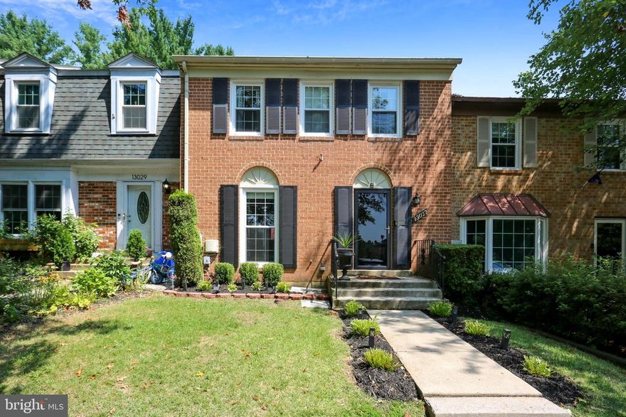 Brick front townhouse with 2 assigned parking spaces. Wood floors throughout. Table space kitchen with built-in shelves and updated cabinets, spacious Living/Dining Room, huge deck with spiral stairs to fenced yard and shed. Master Bedroom w/ updated full bath. Bright lower level with full bath opens to second wood deck.  New Picture Windows. New Water Heater. New Appliances. New Washer and Dryer. New Toilets. New Recessed Lighting in the Livingroom Area. New Ceiling Fans,  New Carpet  and Wooden Floors. New Light Fixtures,  New Storage Shelves, Cabinets, and Countertops. Storage Closet Under Stairs.
Across the street from Great Seneca Creek ES. Plenty of visitor parking.  NEW HVAC UNIT being installed    SECURITY SYSTEM.