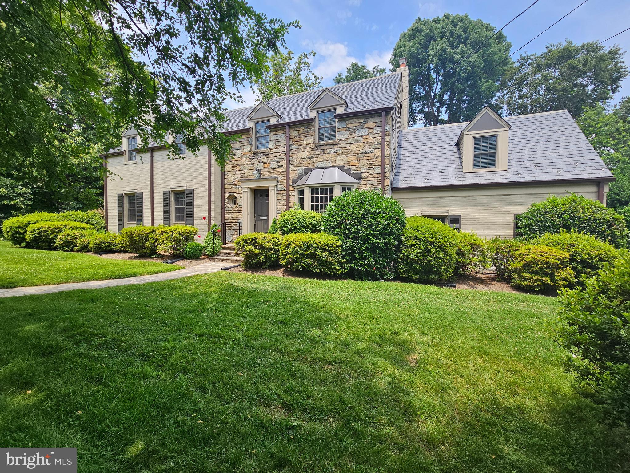 Beautifully renovated center hall colonial ideally located in Chevy Chase. JUST-FINISHED custom renovation and upgrades inside and out, top to bottom. Refinished hardwood floors. BRAND NEW SS GE kitchen appliances, quartz counter tops, 42" kitchen cabinets, recessed lighting, flooring, and wiring. Ethernet access installed. Breakfast area. Formal Dining room. BRAND NEW MARVIN windows and window treatments throughout house. Main bedroom has Wi-Fi zone-controlled thermostat and updated/upgraded/renovated bathroom, and 3 walk-in closets. Hand-picked materials and fixtures throughout the house. Beautiful sunroom with stone flooring and French doors. Office on main level with ample built-ins and upgraded half bath. NEWLY painted main/upper. NEW gutters and downspouts. Stone work outside. Super location. Minutes to Downtown Bethesda and DC. 2-Car garage. (Update: 8/9/25: New flooring to go in basement; extensive landscaping and privacy greenery coming soon). All applicants welcome. All occupants 18+ must apply through Long and Foster. To schedule a showing contact Mary Anne Besche at the Long and Foster Chevy Chase Cir office in Washington, DC.
