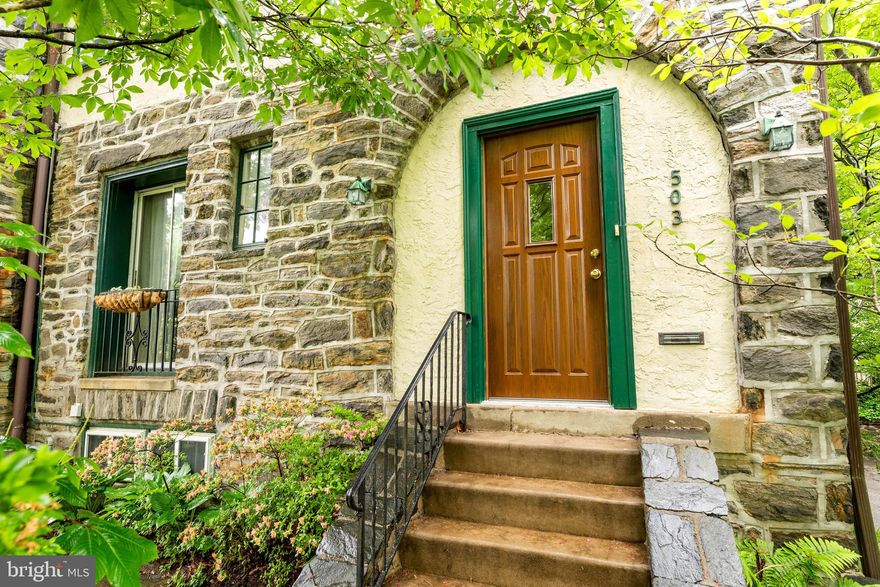 Rarely available, this spacious, sunny colonial twin with hardwood floors, replacement windows and newer HVAC throughout, is located in one of Lower Merion's most coveted neighborhoods.  A large light-filled sun room featuring ceramic tile flooring and a wall of windows welcomes you into this stately colonial.  Enter into the Living Room that boasts a wood burning fireplace and a floor to ceiling sliding window that overlooks the beautiful mature tree canopy out front.  The formal Dining Room has built in shelves and is adjacent to the kitchen and  back door making for easy access to dining indoors or outside on the slate patio in the private fenced-in back yard. The second floor features 3 Bedrooms, a Full hall Bath and a Laundry Room.  The largest bedroom has a wall of closets and built in shelving.  The spacious Laundry Room conveniently located on this floor could easily be transformed into a combined en suite master bath/walk-in closet.  The third floor has 2 Bedrooms and a Full Bathroom.  One of the bedrooms offers built-in shelving for the avid reader or collector.  The dry basement has high ceilings, outside access and is adjacent to the over-sized garage. The shared driveway has parking for one car. The professional landscaping was installed and maintained by Refugia Design to showcase the functional landscape that is ecologically beneficial with many native and pollinator-friendly flowering trees, shrubs and flowers.  Ideally located, just steps away from Shortridge Memorial Park and a ten minute walk to Merion Elementary School and Downtown Narberth with its restaurants, shops and Train Station.  15 minute walk to the Wynnewood Shopping Center, Train Station and Whole Foods,  Easy access to Center City.  Award winning Lower Merion School District.