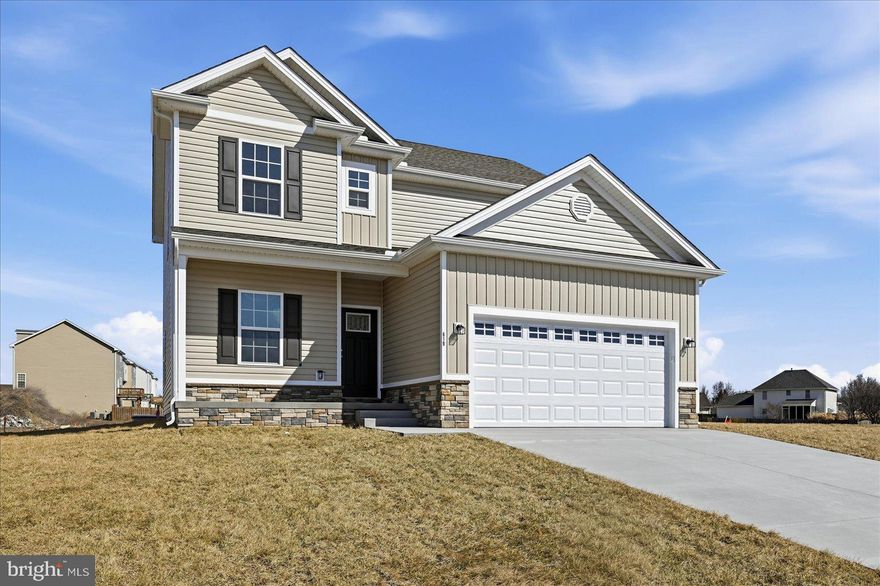 The home is vacant, move-in ready, and includes pre-selected upgrades and a new-construction warranty. Welcome to this beautifully crafted new home by a respected local builder, offering over 2,000 square feet
of thoughtfully designed living space in the desirable Sovereign Village community. The inviting open-concept main level features a spacious kitchen with a large island perfect for gathering and entertaining, seamlessly connecting to the dining and living areas. A private office provides the ideal space for working
from home, and a spacious mudroom offers a first-floor laundry and a space to unload as you enter from
the garage. Upstairs, you’ll find 3 bedrooms with generous closets sharing a hall bath, and the home's large
primary suite with a walk-in closet and a beautiful ensuite primary bathroom with a tiled walk-in shower.
Every detail of this home reflects quality craftsmanship and modern style, with numerous upgrades and
dual-zone HVAC for year-round comfort. Sovereign Village is a sought-after community with sidewalks,
open green spaces, and an optional membership pool for summer fun. Conveniently located just off Route 7 and less than four miles from Old Town Winchester, this home offers the perfect blend of modern comfort, community living, and commuter convenience. Don’t miss your chance to make this stunning new home yours!  Other homes available, 102 Brockham Ct, 100 Brockham Ct,  251 Rossmann Blvd, and 253 Rossmann Blvd.