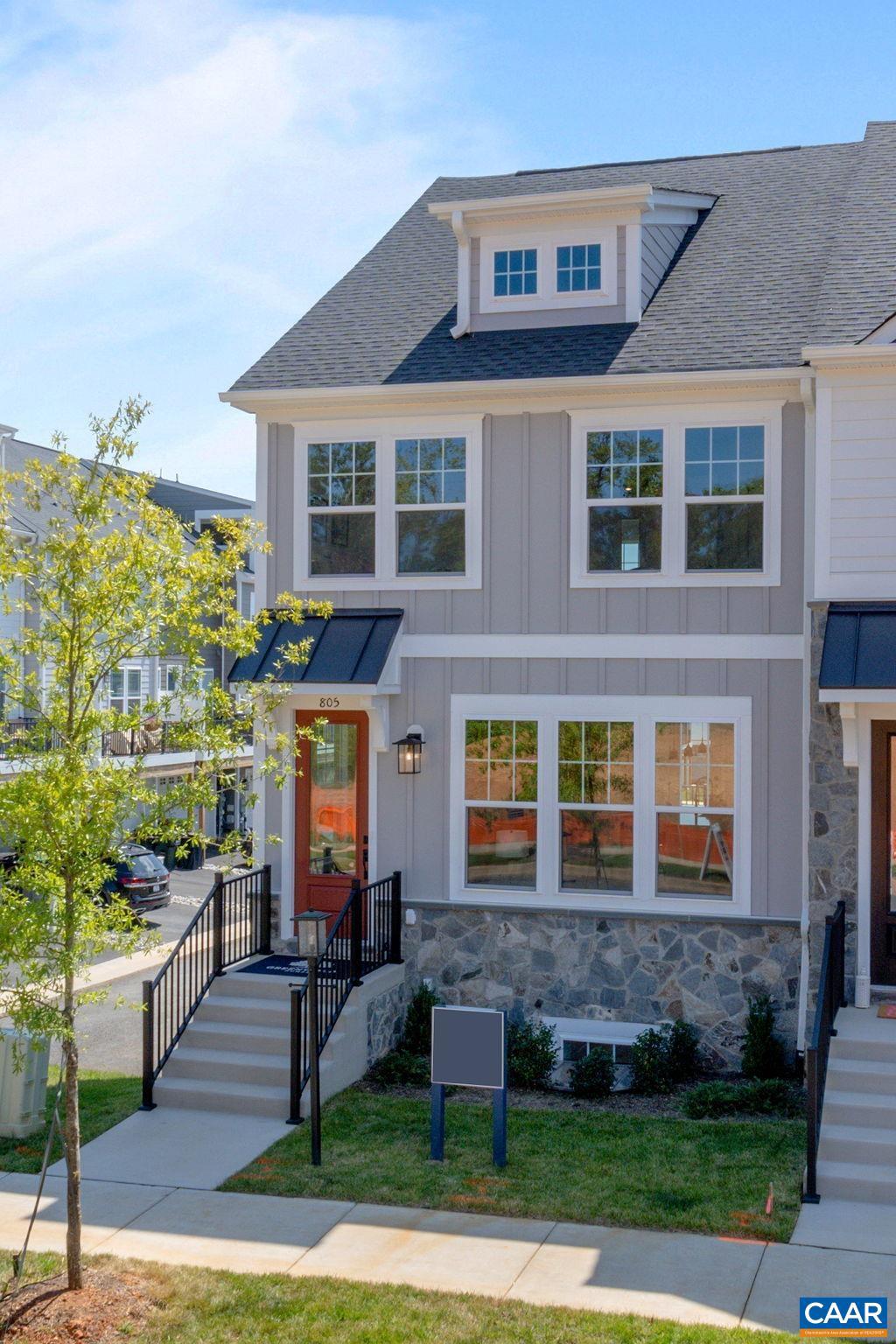 Final opportunity to own in Victorian Heights - one of two remaining homes before the neighborhood is sold out! Tucked just off Berkmar Drive with quick access to Route 29, this end-unit Dogwood townhome brings together modern convenience and a prime Charlottesville location. Ready in Fall 2025, it features a spacious layout with a bright kitchen and a walk-in pantry that helps keep everything organized and within reach. There's a finished basement rec room that can flex to fit your needs?think home office, workout space, or a relaxed hangout zone. Other highlights include a 2-car garage, oak stairs, wood shelving, and smart siding. Rear deck offers a quiet spot to enjoy some fresh air. Photos are of a similar home and may show optional or upgraded features.,Granite Counter,Painted Cabinets